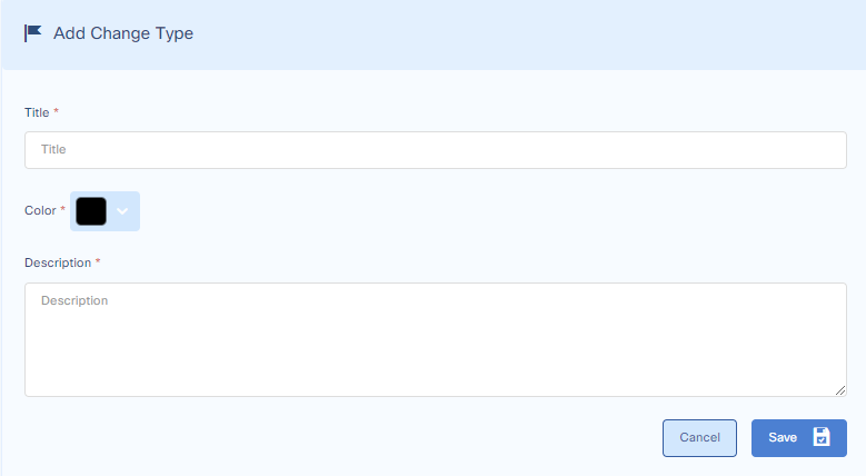 Change Types | TIKTING® Documentation