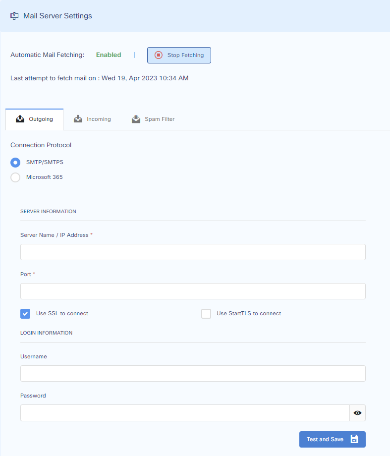 Mail Server Settings - TIKTING® Documentation