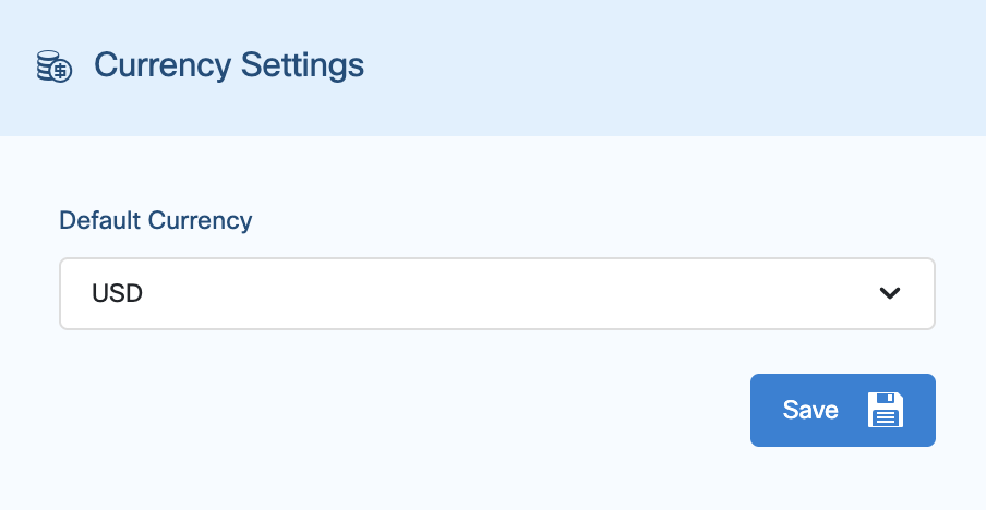 Asset Currency Settings